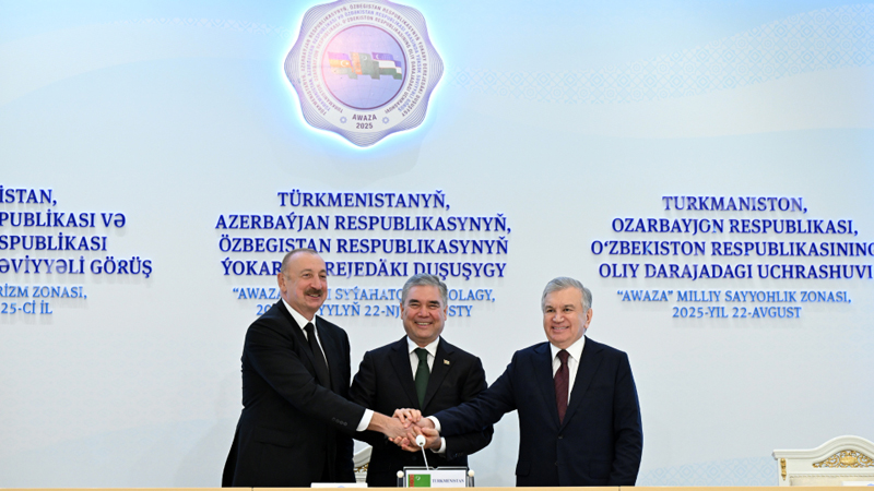 Üç ölkə lideri yüksəksəviyyəli görüşün yekunlarına dair mətbuata birgə bəyanatla çıxış etdi  (YENİLƏNİB)