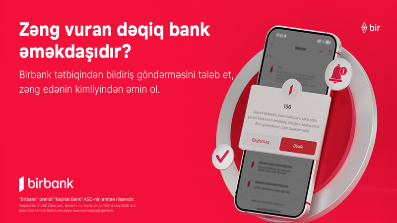 Kapital Bank-dan kiberdələduzluqla mübarizədə növbəti addım: zəng edənin bank əməkdaşı olub-olmadığını yoxlaya bilərsiniz