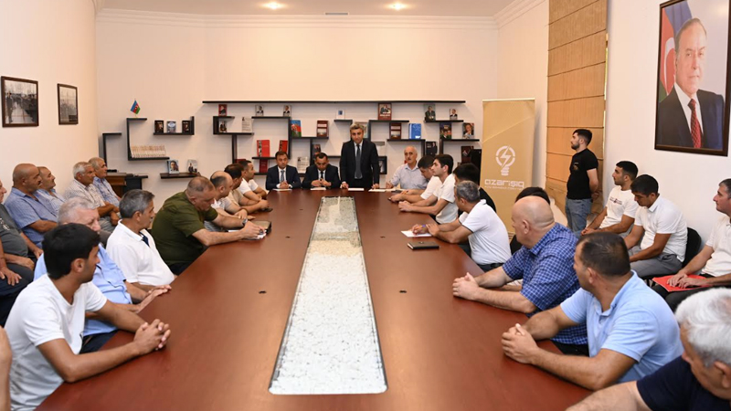 "Azərişıq"ASC-nin nümayəndələri Göyçayda görüş keçirdi -