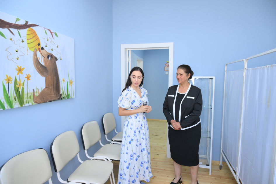 Leyla Əliyeva Şamaxıda körpələr evi-uşaq bağçalarının açılışında (FOTO)