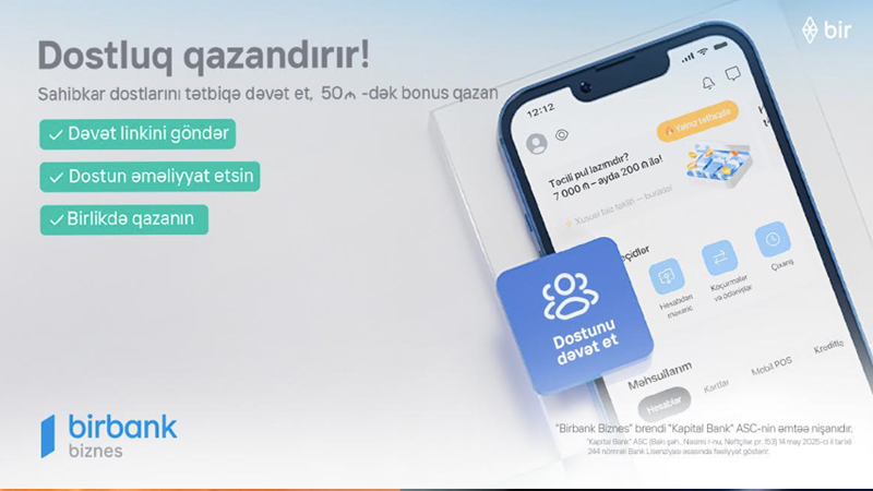 Birbank Biznes-də dostluq qazandırır
