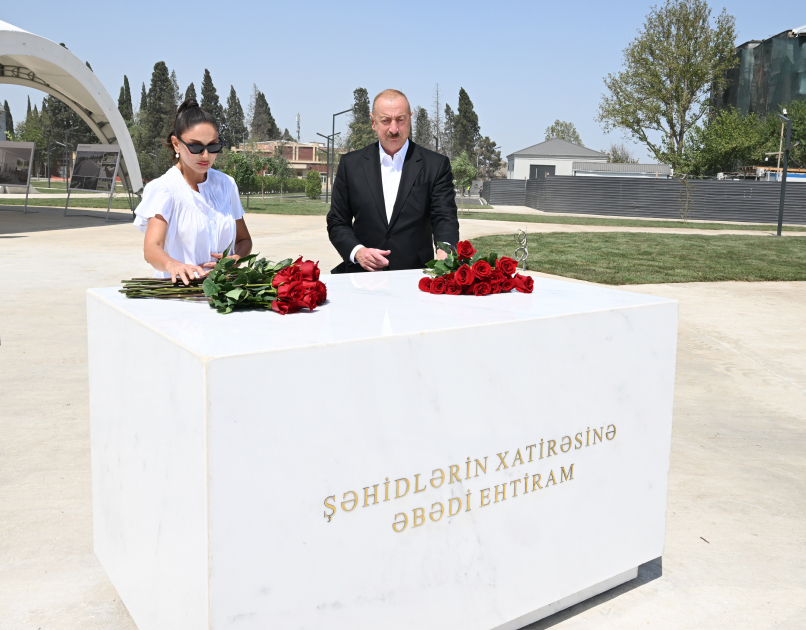 Prezident və birinci xanım Gəncəyə səfər etdi (YENİLƏNİB)