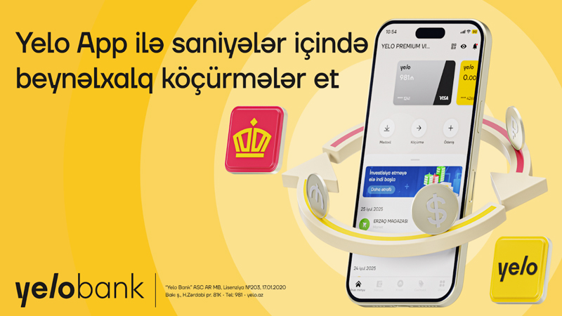 Zolotaya Korona köçürmələri Yelo App ilə daha sürətli!