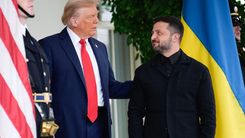 Zelenski Trampa qolf sopası, ABŞ lideri ona Ağ Evin açarını hədiyyə etdi