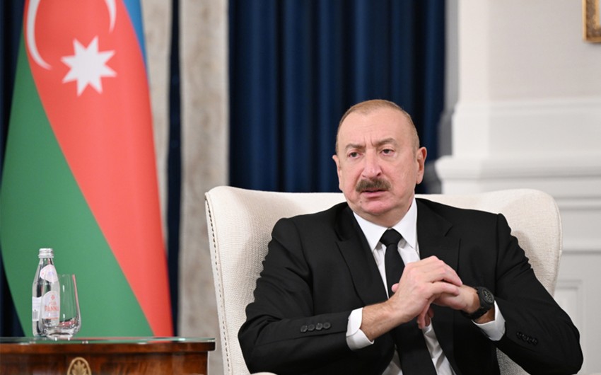 İlham Əliyev: Zəngəzur dəhlizi beynəlxalq nəqliyyat marşrutlarının mühüm hissələrindən biri olacaq