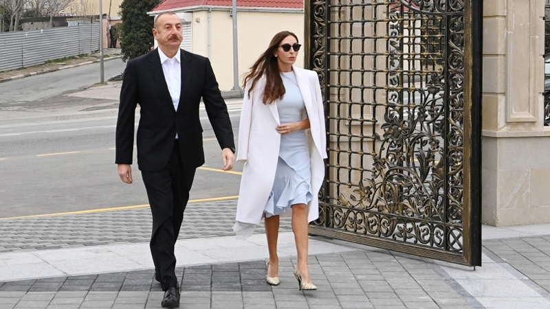 Prezident və birinci xanım Gəncə şəhərində olub