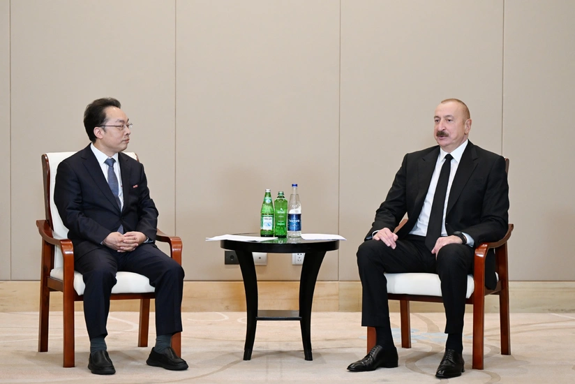 İlham Əliyev Çində görüşlər keçirdi (FOTO)
