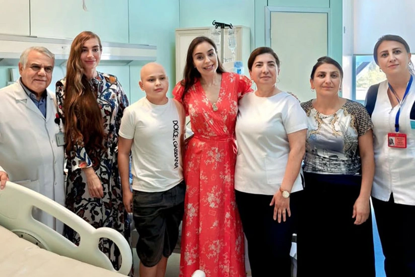 Leyla Əliyeva və Arzu Əliyeva Milli Onkologiya Mərkəzində olub (FOTO)