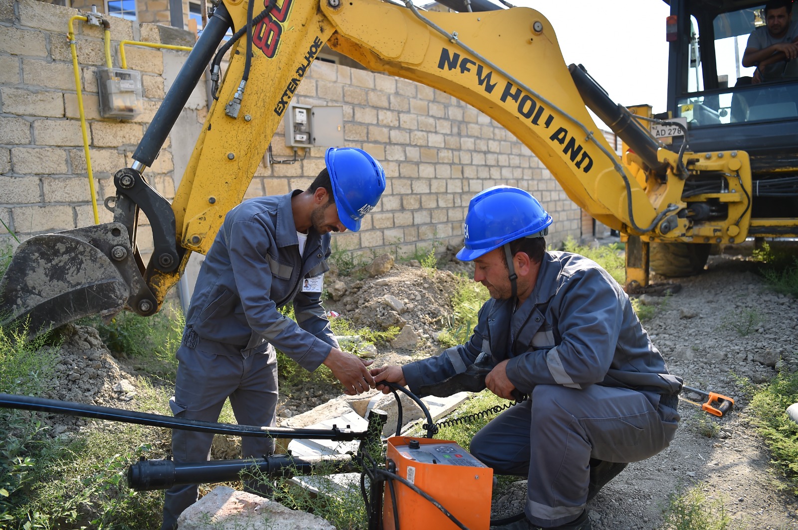 Mingəçevirin su və kanalizasiya təchizatı yaxşılaşdırılır (FOTO/VİDEO)
