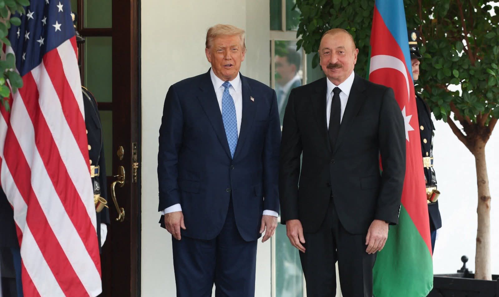 Donald Trampla İlham Əliyevin görüşü başladı