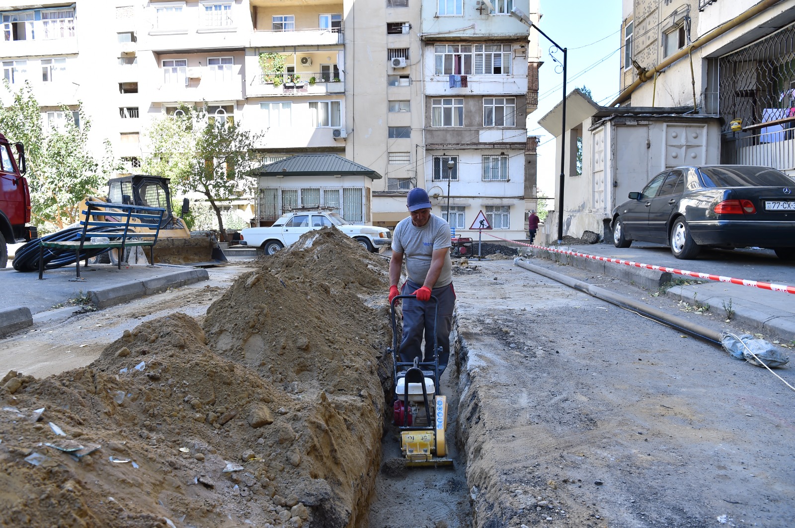 Yasamal rayonunda su təchizatının yaxşılaşdırılması istiqamətində işlər davam edir (FOTO)