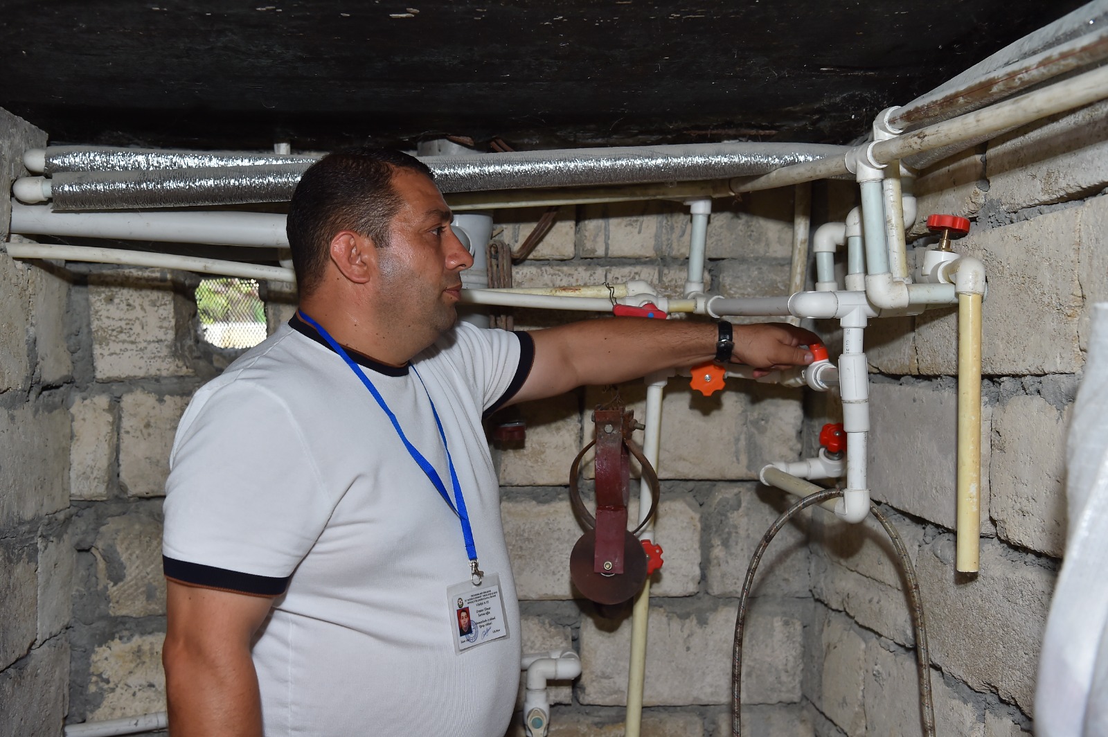 Mingəçevirin su və kanalizasiya təchizatı yaxşılaşdırılır (FOTO/VİDEO)