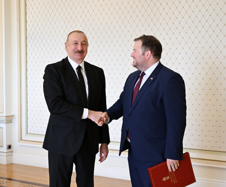 Prezident Stiven Doutini qəbul etdi (FOTO)