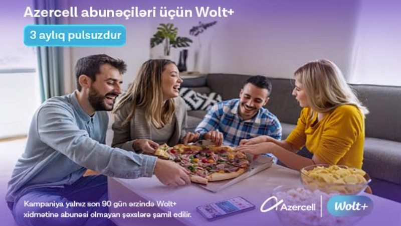 Azercell istifadəçilərinə 3 aylıq pulsuz 