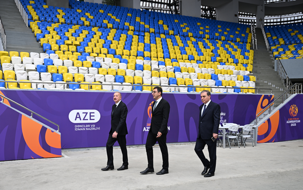 Prezident Gəncə şəhər stadionunun açılışında iştirak etdi (YENİLƏNİB)