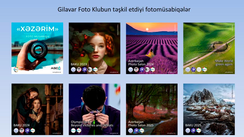 Son 7 ildə Azərbaycanda keçirilən beynəlxalq fotomüsabiqələrə 4000-dən artıq xarici fotoqraf qatılıb