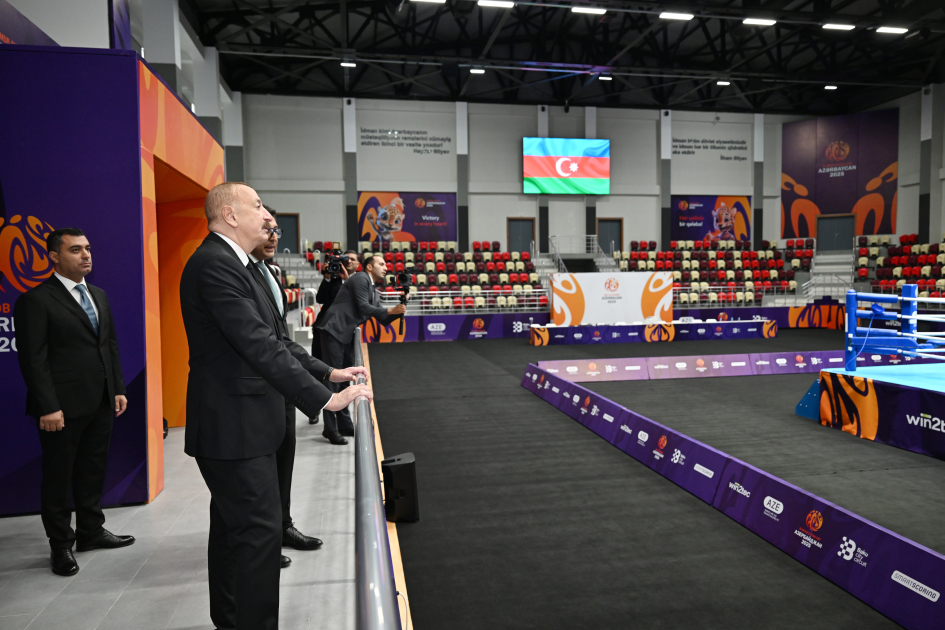 Prezident Gəncə şəhər stadionunun açılışında iştirak etdi (YENİLƏNİB)