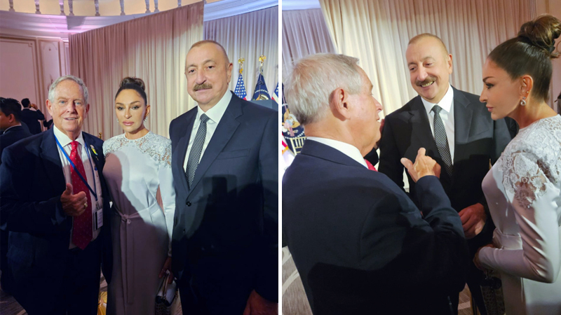 Prezidentlə xanımı BMT Baş Assambleyasının rəsmi qəbulunda (FOTO)