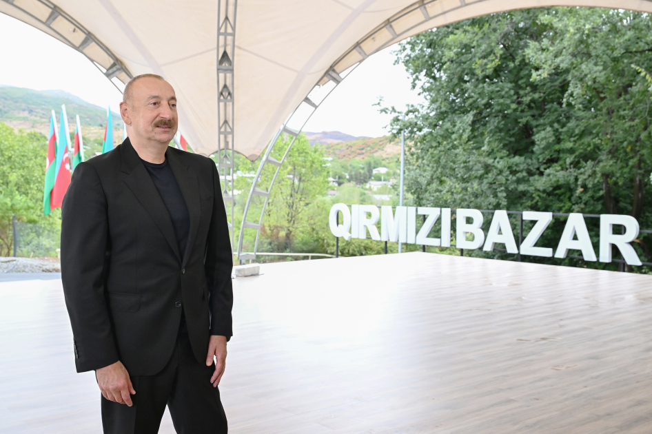 Prezident Qırmızı Bazar, Hadrut və Sos sakinləri ilə görüşdü (YENİLƏNİB)