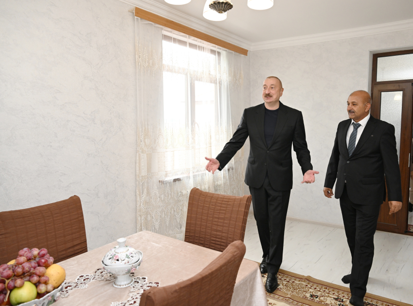 Prezident Xocavəndin Sos kəndində oldu (YENİLƏNİB)