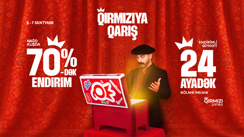 “Qırmızı şənbə!” - “Baku Electronics”də 70%-dək ENDİRİM