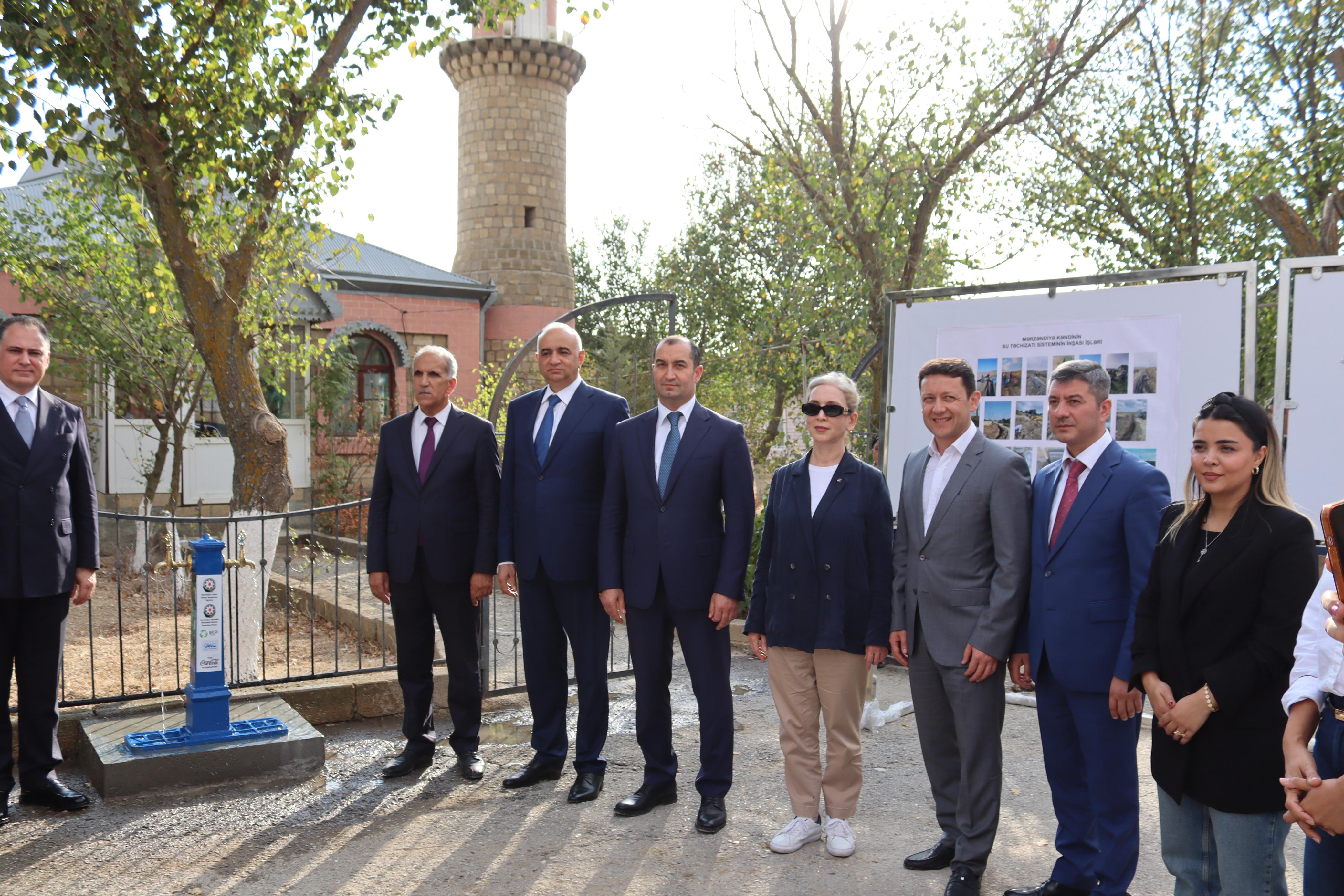 Mərzəndiyyə kəndində içməli su layihəsi həyata keçirildi (FOTO)