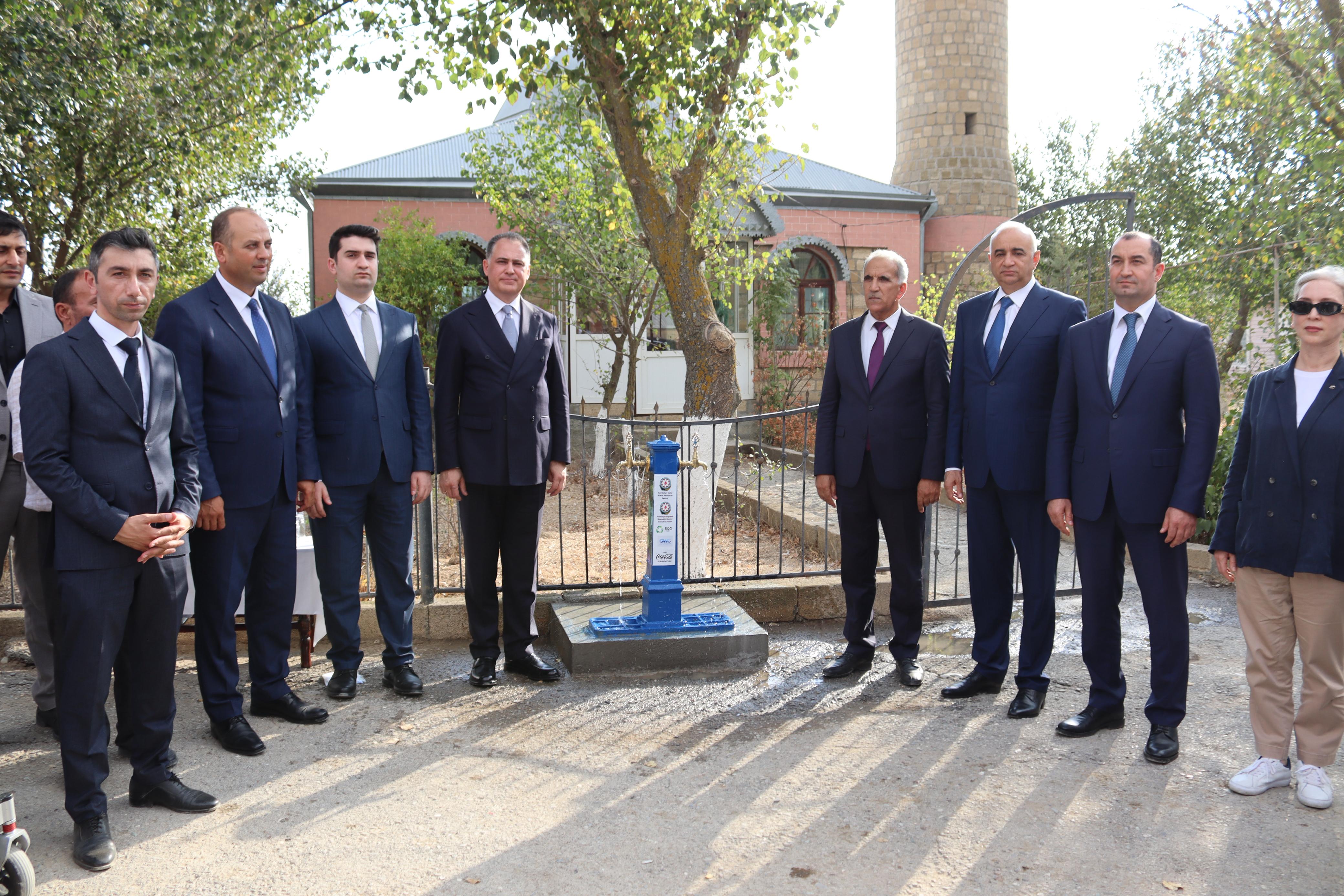 Mərzəndiyyə kəndində içməli su layihəsi həyata keçirildi (FOTO)