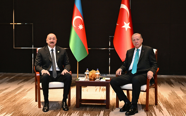 Prezident Ərdoğanla görüşdü (FOTO)