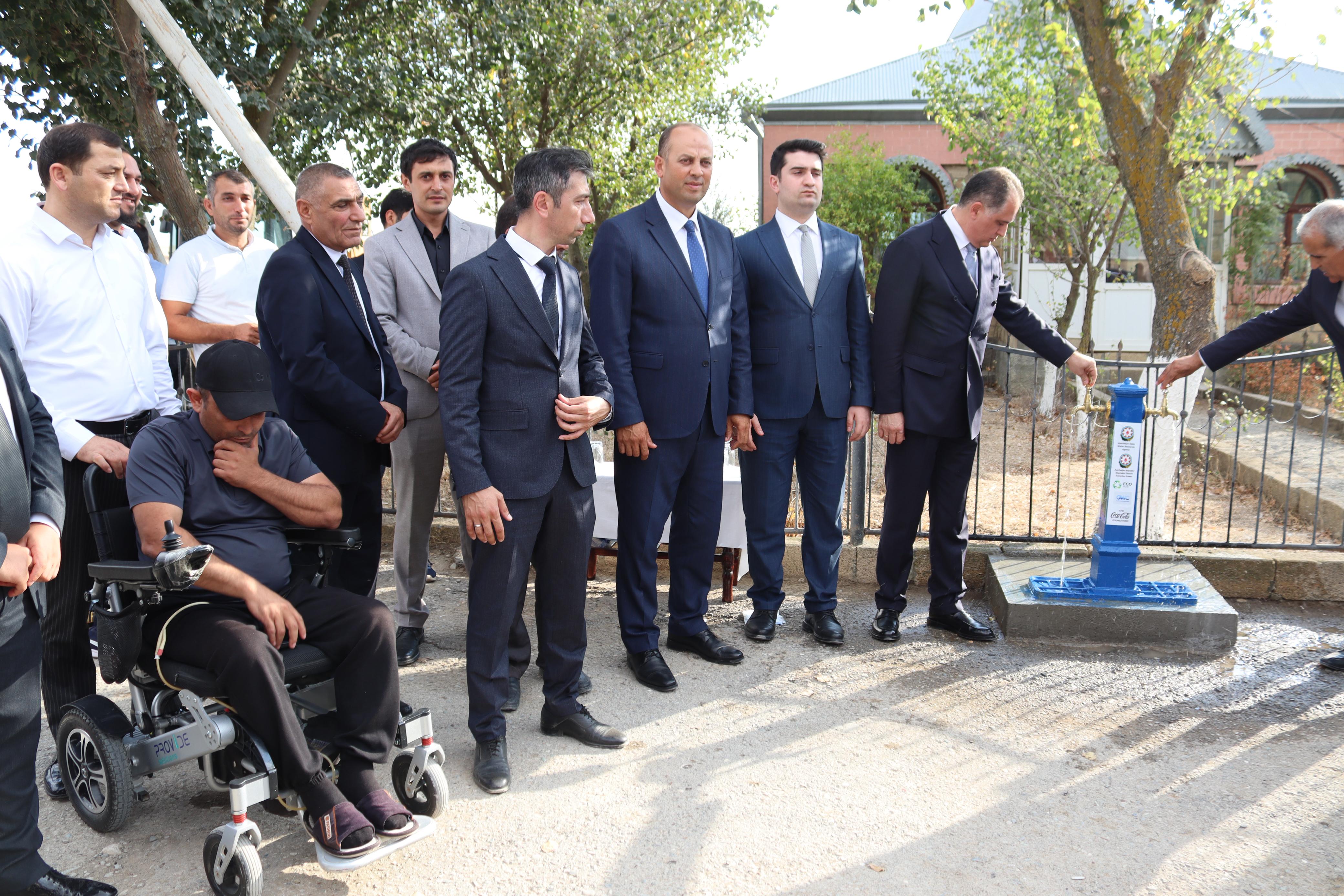 Mərzəndiyyə kəndində içməli su layihəsi həyata keçirildi (FOTO)