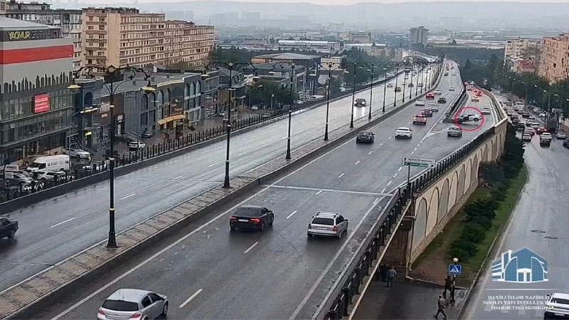 Bakıda ölümlə nəticələnən dəhşətli qəzanın anbaan görüntülər