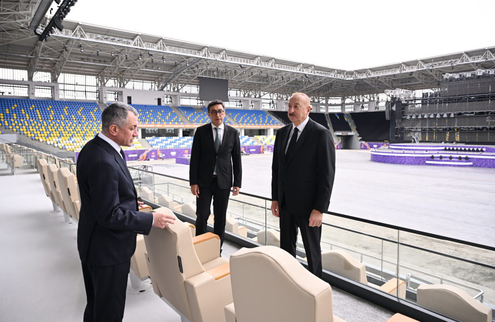 Prezident Gəncə şəhər stadionunun açılışında iştirak etdi (YENİLƏNİB)