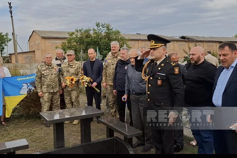 Ermənilərin Qubadlıda qətlə yetirdiyi Oleq Babakın Ukraynada xatirəsi anıldı (FOTO)