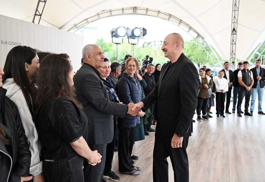 Prezident Qırmızı Bazar, Hadrut və Sos sakinləri ilə görüşdü (YENİLƏNİB)