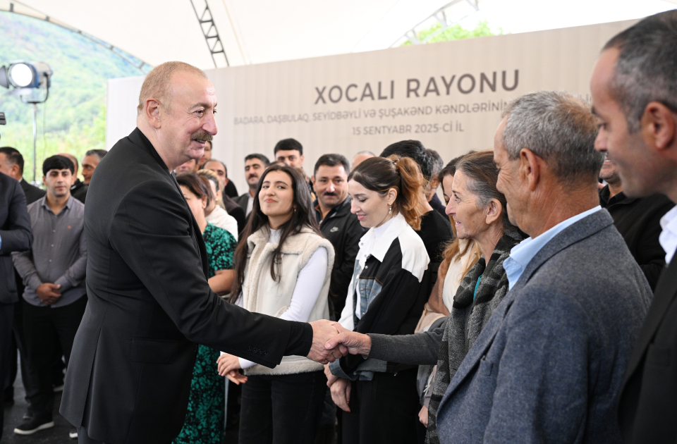 Prezident Badara, Daşbulaq, Seyidbəyli və Şuşakənd kəndlərinin sakinləri ilə görüşdü (YENİLƏNİB)