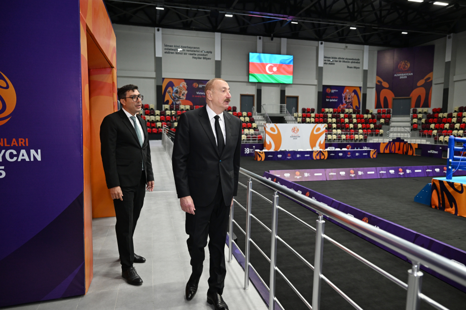 Prezident Gəncə şəhər stadionunun açılışında iştirak etdi (YENİLƏNİB)