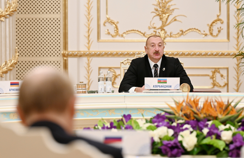 Prezident MDB Dövlət Başçıları Şurasının geniş tərkibdə iclasında iştirak etdi (YENİLƏNİB)