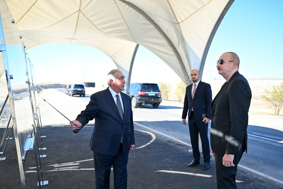 Prezident Cəbrayılda məscidin, ikinci və üçüncü yaşayış komplekslərinin təməlini qoydu (YENİLƏNİB)