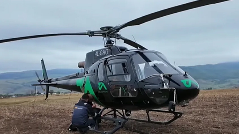 Azərbaycanda helikopterlə qızıl axtarılır (VİDEO)