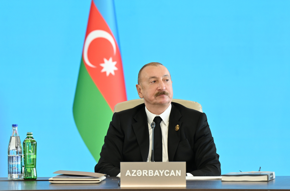 Prezident TDT Dövlət Başçıları Şurasının Zirvə Görüşündə çıxış etdi (YENİLƏNİB)