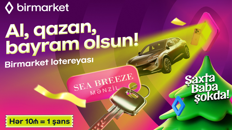 Şaxta Baba şokdadır: Birmarket lotereyası başlayır!