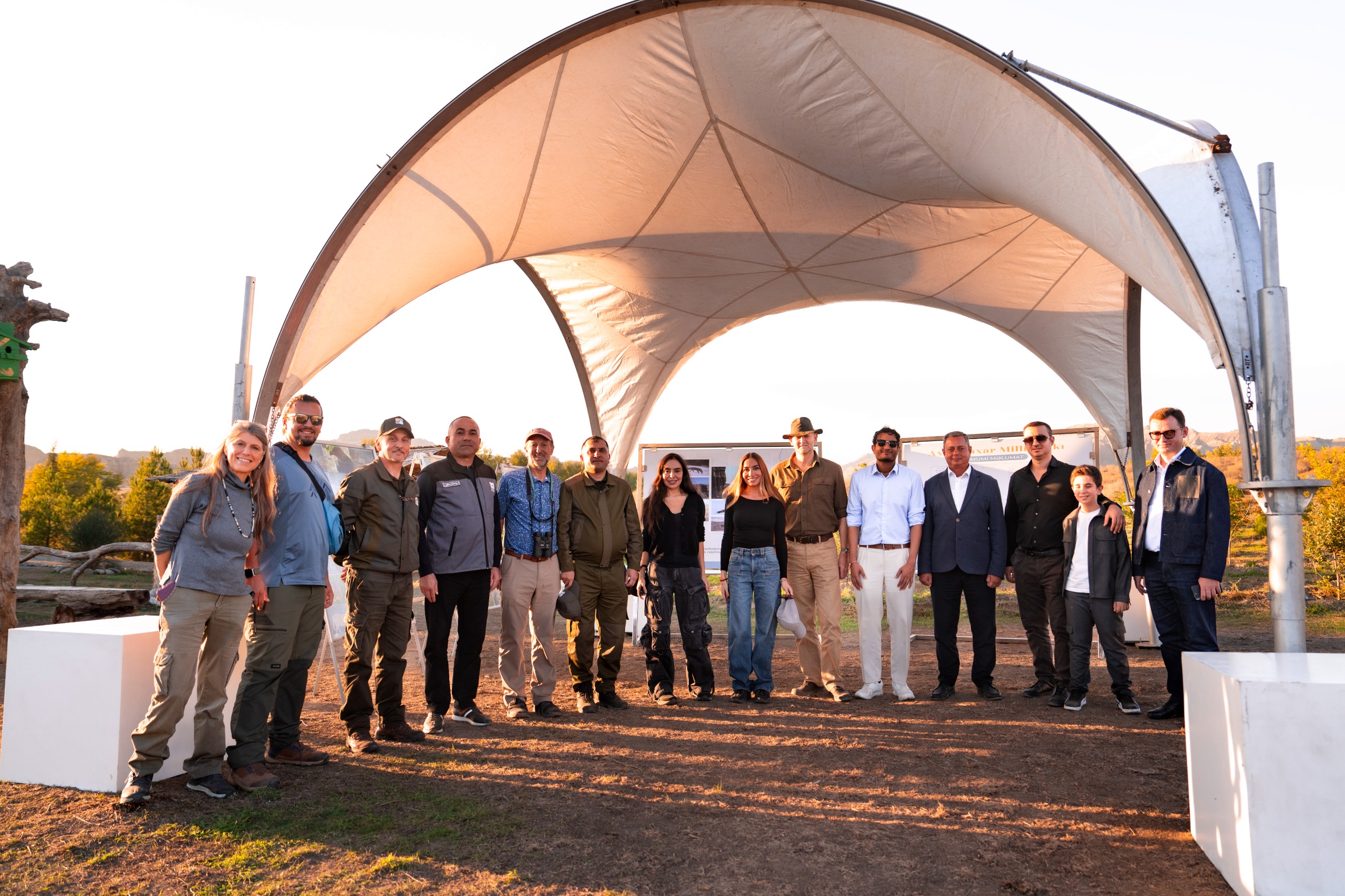 Leyla Əliyeva və Arzu Əliyeva Qaxda açılışda (FOTO)