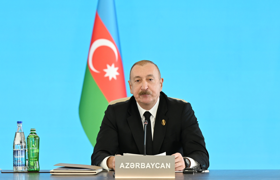 Prezident TDT Dövlət Başçıları Şurasının Zirvə Görüşündə çıxış etdi (YENİLƏNİB)