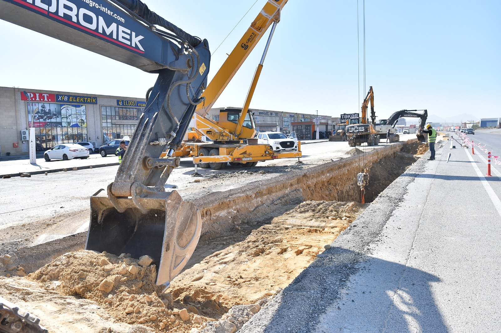 ADSEA: Lökbatanda 23 kilometrlik kollektor və sutəmizləyici qurğu tikilir (FOTO/VİDEO)
