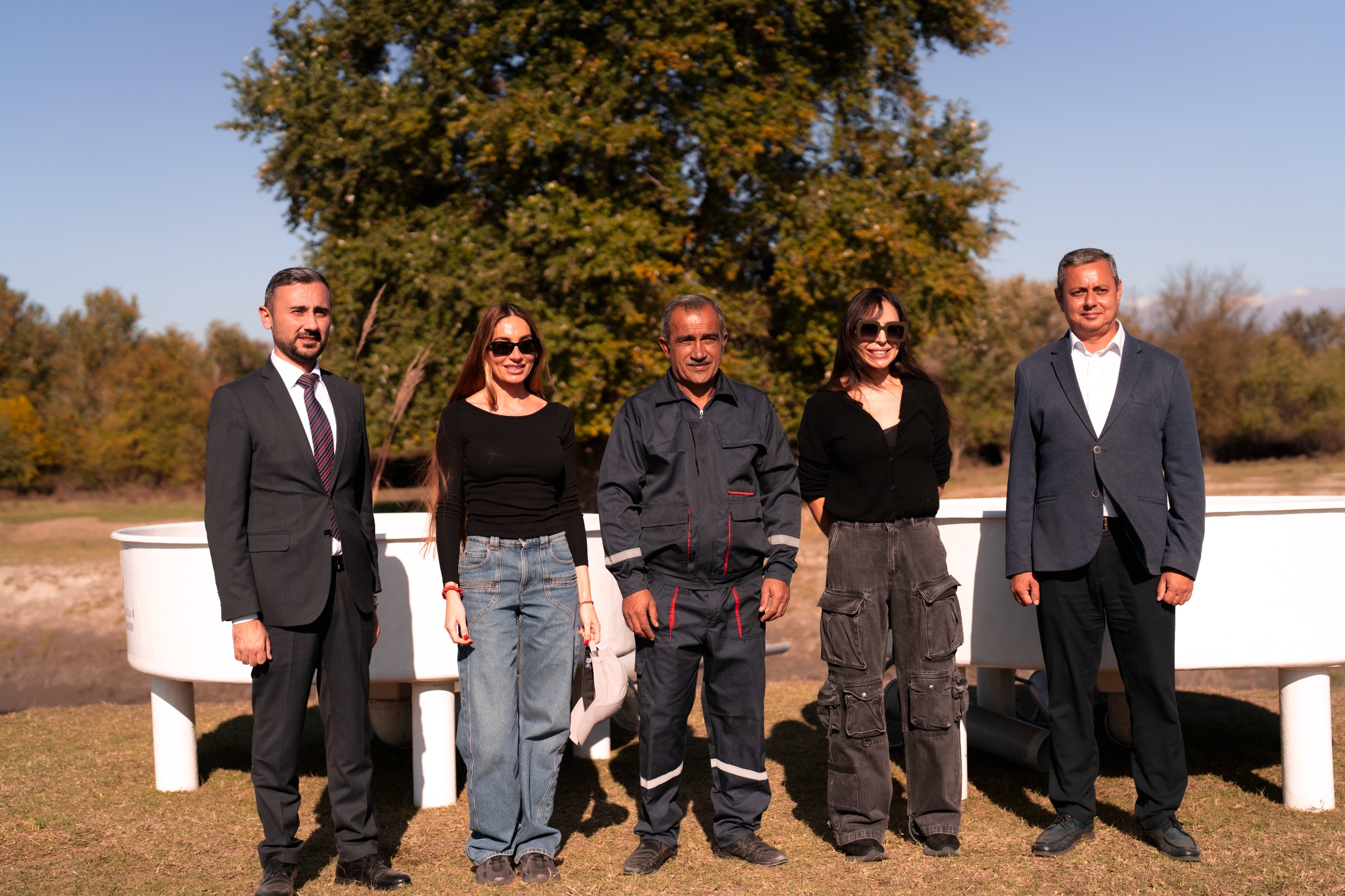 Leyla Əliyeva və Arzu Əliyeva Qaxda açılışda (FOTO)