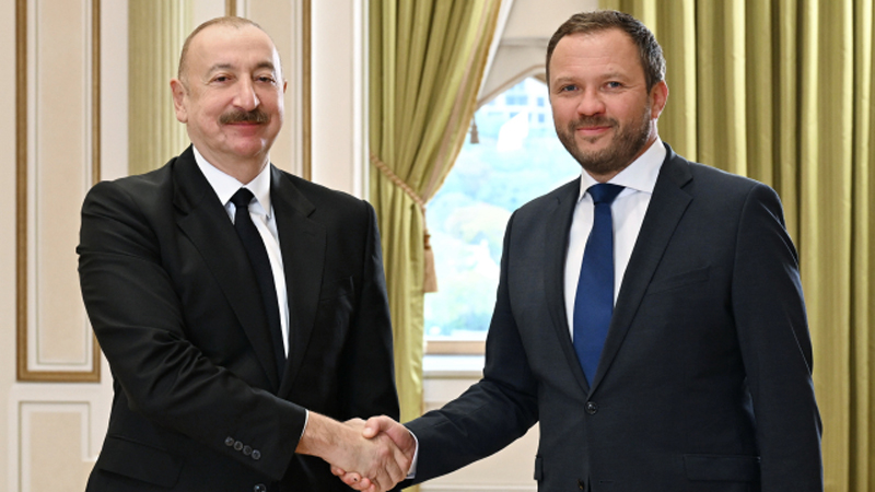 İlham Əliyev Estoniyanın xarici işlər nazirini qəbul etdi (FOTO)