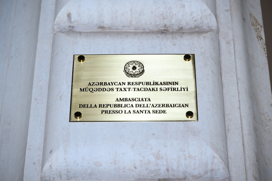 Mehriban Əliyeva Vatikandakı açılışda iştirak etdi (FOTO)