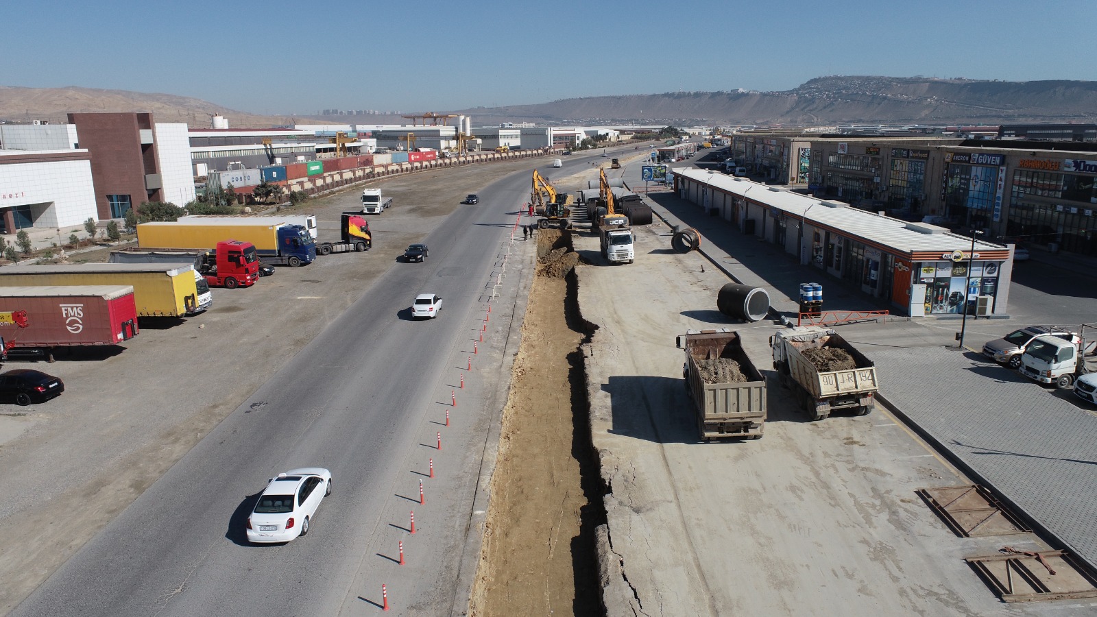 ADSEA: Lökbatanda 23 kilometrlik kollektor və sutəmizləyici qurğu tikilir (FOTO/VİDEO)