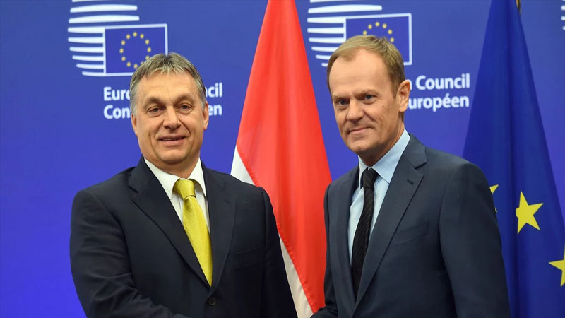 Tusk Orban və müharibə barədə: 