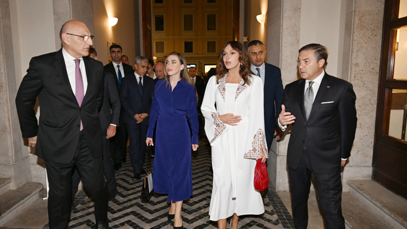 Mehriban Əliyeva Vatikandakı açılışda iştirak etdi (FOTO)