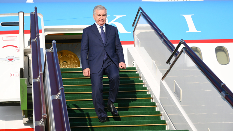 Şavkat Mirziyoyev Qəbələdə səfərdədir (FOTO)
